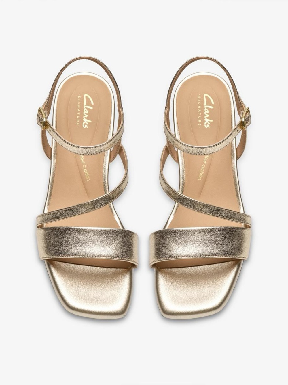 CLARK’s Serina35 Strap Gold Leather